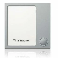 Portier Tastenmodul 1 Taste (silber)
