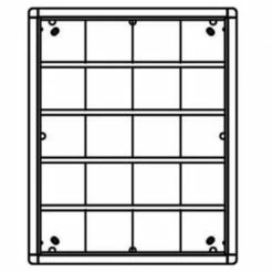 Portier Aufputz Rahmen 20 Modulplätze (graubraun)