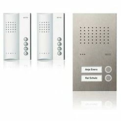 Acero Pur Audio-Set Mit Freisprechstelle Für 2 Wohneinheiten, Türstation Edelstahl
