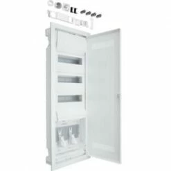 Hager Volta.Hybrid - Unterputz-Verteiler, 36 PLE, 1MPL Mit Steckdose Und Stahlblechtür