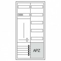 Hager Komplettschrank ZB322A15, 1 Zählerfeld, 1 Verteilerfeld, APZ