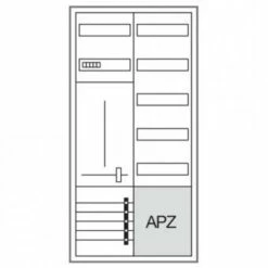 Hager Komplettschrank ZB323T15, 1 Zählerfeld, 1 Verteilerfeld, APZ