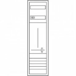 Hager Komplettschrank ZB313M1N, 1 Zählerfeld