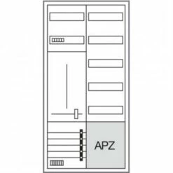 Hager Komplettschrank ZB321X15, 1 Zählerfeld, 1 Verteilerfeld, APZ