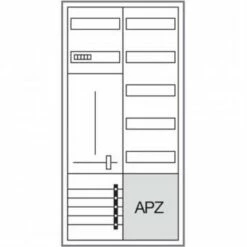Hager Komplettschrank ZB322P15, 1 Zählerfeld, 1 Verteilerfeld, APZ