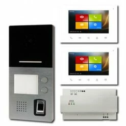 HHG Villa-Video AP Set Mit Fingerprint Für Das 2-Familienhaus