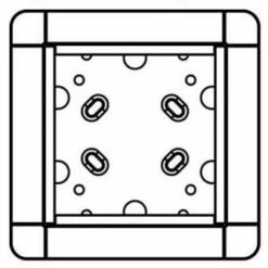 Portier Aufputz Rahmen 1 Modulplatz (weiß)