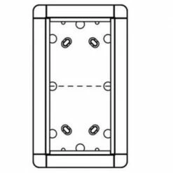 Portier Unterputz Rahmen 2 Modulplätze (titan)