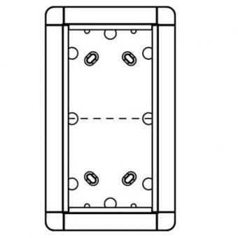 Portier Unterputz Rahmen 2 Modulplätze (graubraun) 3 Portier Unterputz Rahmen 2 Modulplätze (graubraun)