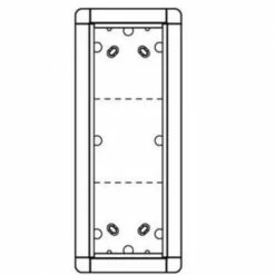 Portier Unterputz Rahmen 3 Modulplätze (weiß)