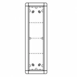 Portier Aufputz Rahmen 4 Modulplätze (silber)