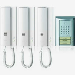 Entravox Komplettset Für 3 Wohneinheiten, Türstation Silber
