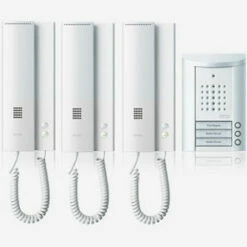 Entravox Komplettset Für 3 Wohneinheiten, Türstation Weiß