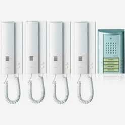 Entravox Komplettset Für 4 Wohneinheiten, Türstation Silber