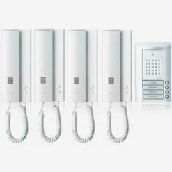 Entravox Komplettset Für 4 Wohneinheiten, Türstation Weiß