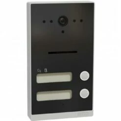 Ritto Listo Türstation, Twinbus IP, 2 Klingeltasten, Aufputz, Anthrazitgrau