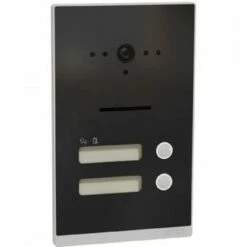 Ritto Listo Türstation, Twinbus IP, 2 Klingeltasten, Unterputz, Anthrazitgrau