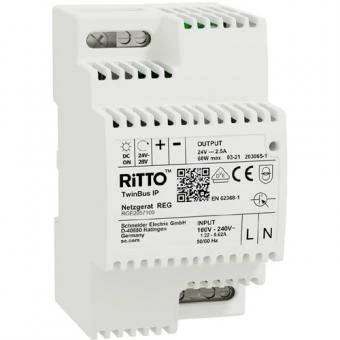 Ritto Netzgerät, TwinBus IP, 24V DC, 60W 3 Ritto Netzgerät, TwinBus IP, 24V DC, 60W