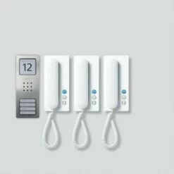Siedle SET CA 812-3 E/W - Set Compact Audio Für Das 3-Familienhaus