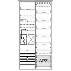 Striebel & John BA27MB - Komplettschrank, 1 Zählerplatz EHz, 1 Verteilerfeld, APZ