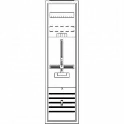 Striebel & John DA17CA - Komplettschrank, 1 Zählerplatz