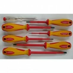 Diverse Aktion-VDE-Schraubendreher-Satz "Elektroversand Schmidt", 7-teilig, Made In Germany