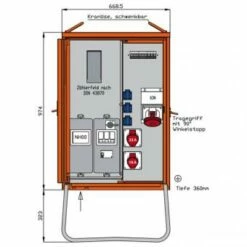 Walther Anschlussverteiler WAV0160R1, 44kVA