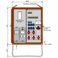 Walther Anschlussverteiler WAV0179R1, 55kVA